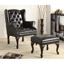 Meltzer wingback discount chair and ottoman